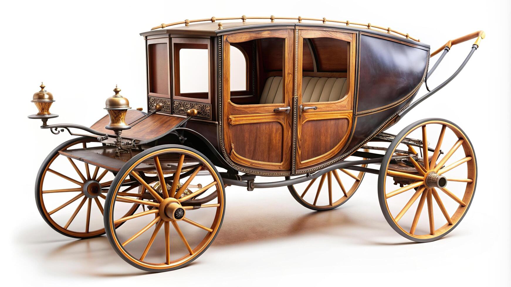 antique, nostalgic, traditional, historical, retro, aerial view, horse, isolated, historical, classic, carriage, Vintage carriage isolated on a white background aerial view photo