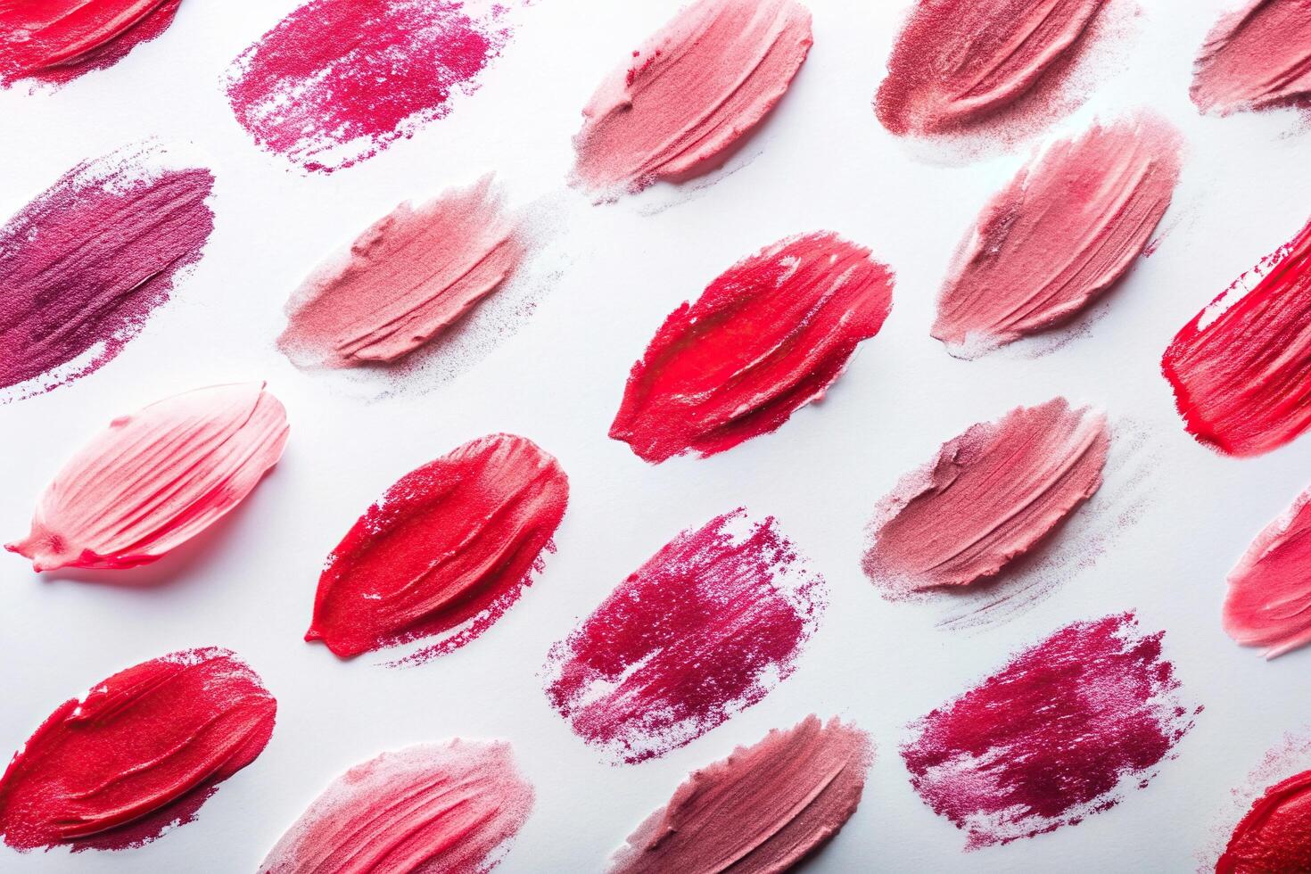abstract, lipstick, smudged, artistic, Smudged lipstick creates an abstract and artistic pattern on a white background photo