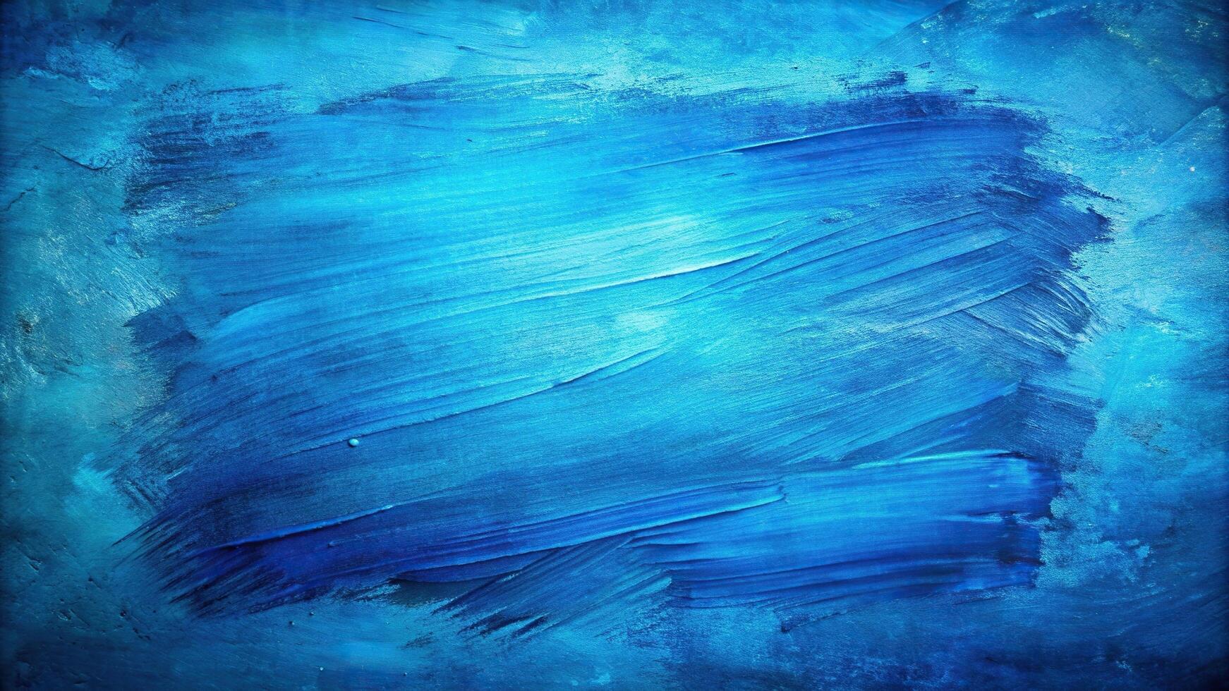 long shot, colorful, fine art, artistic, background, stain, textured, stroke,painting, brushstrokes, canvas, Painting of a vibrant blue background with textured stain brushstrokes photo
