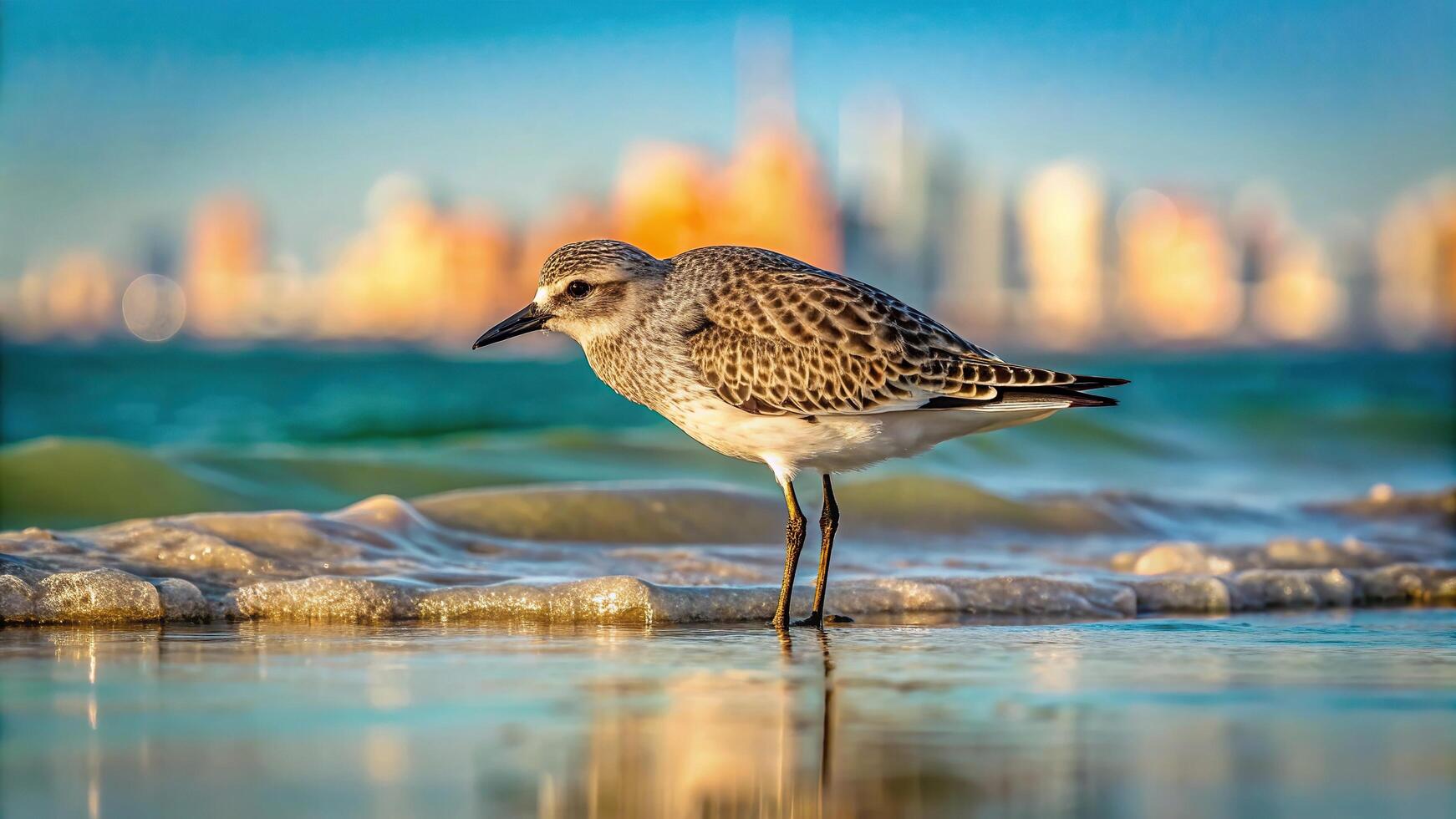 beach, wading bird, Busaiteen coast, Bahra, nature, animal, birdwatching, bird, preening, wildlife, coastal, feathers, water, Grey plover preening at Busaiteen coast of Bahra Panoramic photo