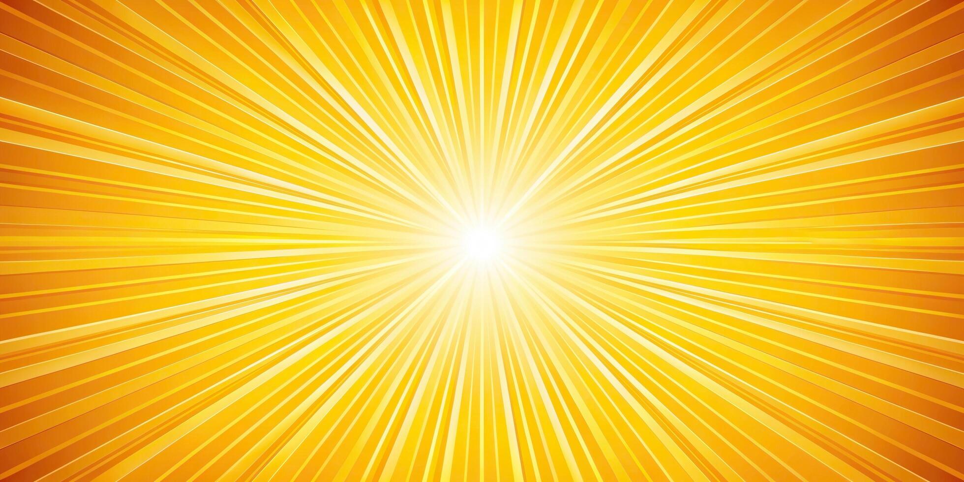 A bright yellow sun burst background with rays photo