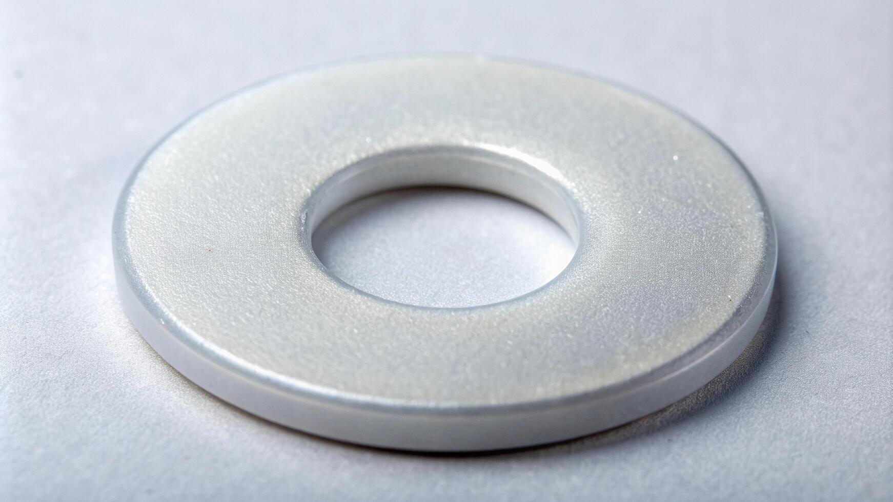 installation, thermal insulation, construction industry, building materials, stock photo, hardware accessory, Plastic washer for thermal insulation fastening at a tilted angle photo