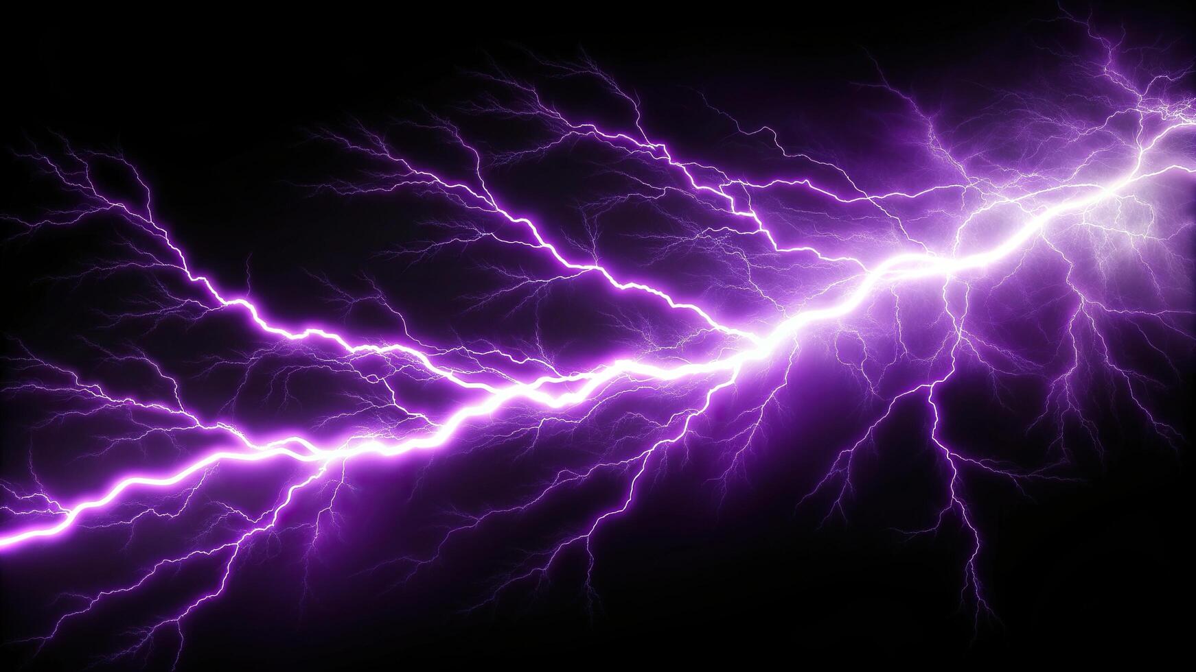 electricity, flash, supernatural, electric, discharge, nature, powerful, intense, vivid, isolated, Purple lightning striking across a white background captured with a wide angle lens photo