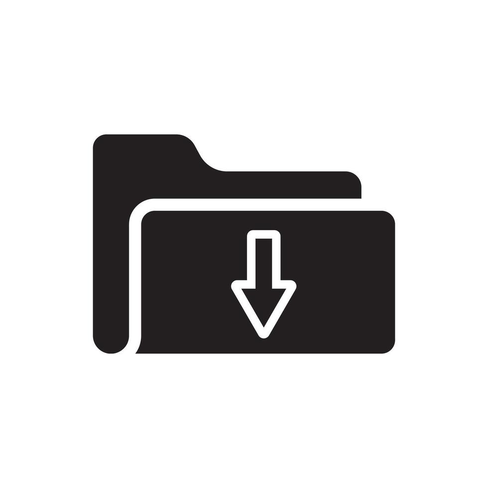 Essence of data transfer icon for digital download folders vector