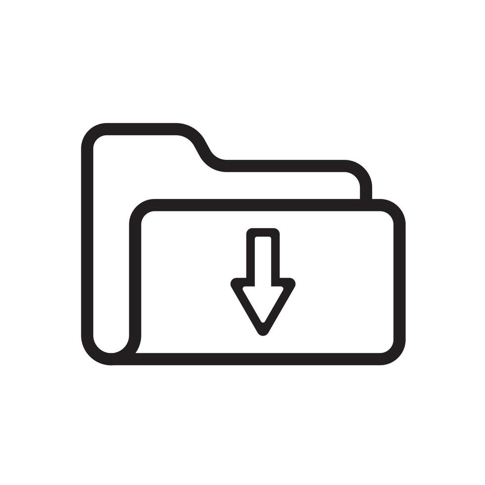Data transmission icon for digital download folders vector