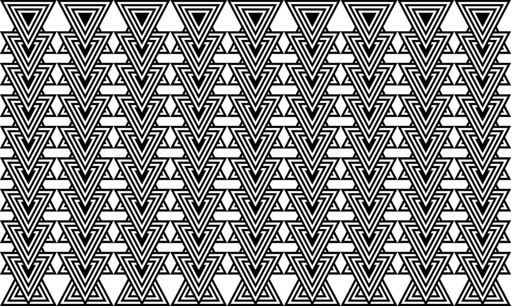 Pyramid pattern, repeat reticulated line abstract triangle background - vector