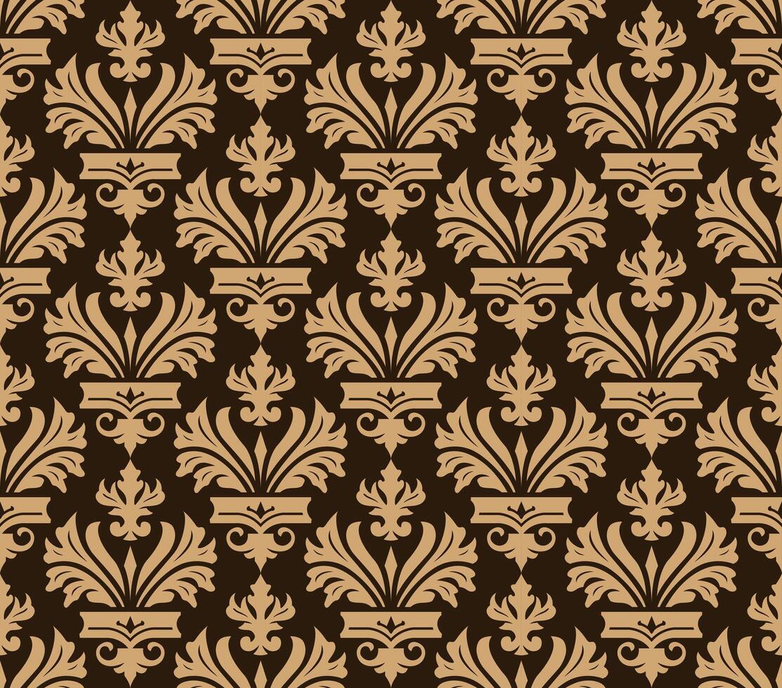 elegant floral ornamental seamless pattern background illustration vector