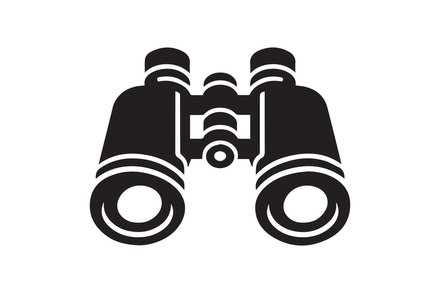 binoculars illustration on white background vector