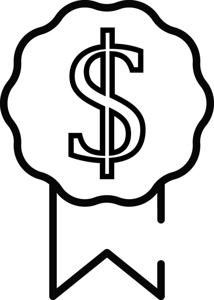 Rounded Stroke Best Seller Icon vector