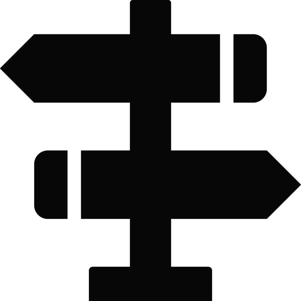 Rounded filled Direction Icon vector