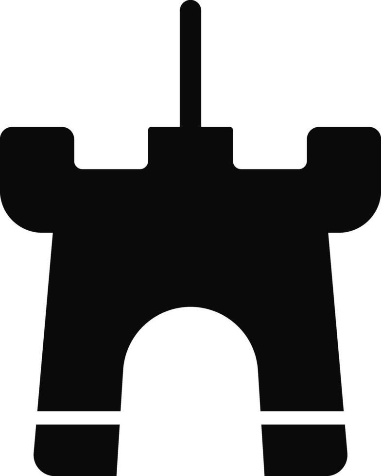 Rounded filled Castle Icon vector