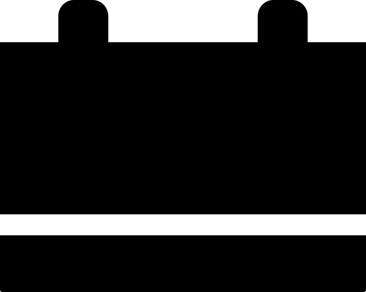Rounded filled Calendar Icon vector