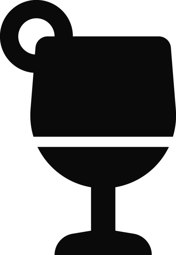 Rounded filled Cocktail Icon vector