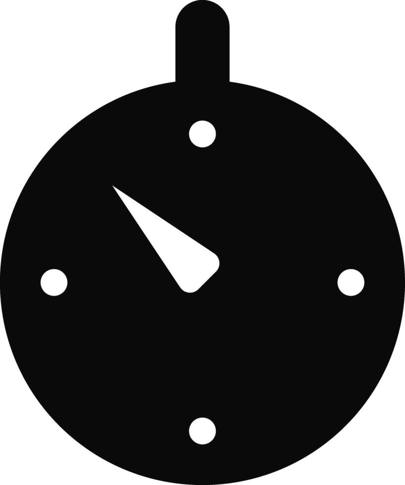 Rounded filled Clock Icon vector