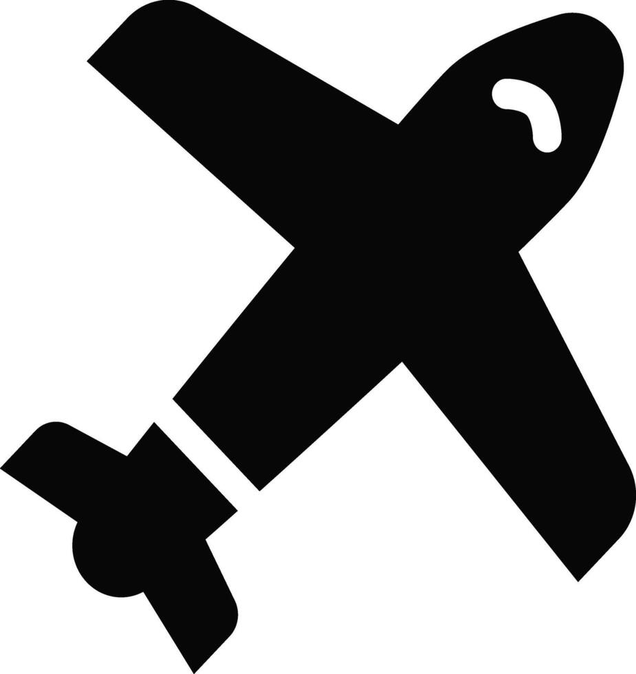 Rounded filled Plane Icon vector