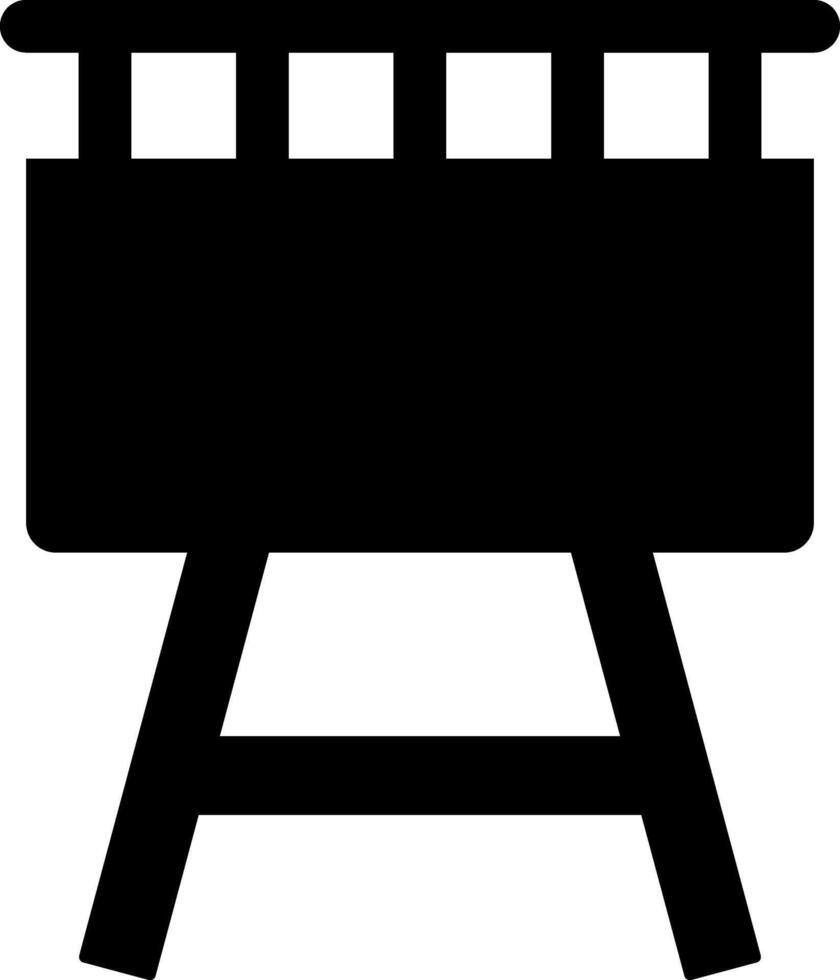 Rounded filled Barbeque Icon vector