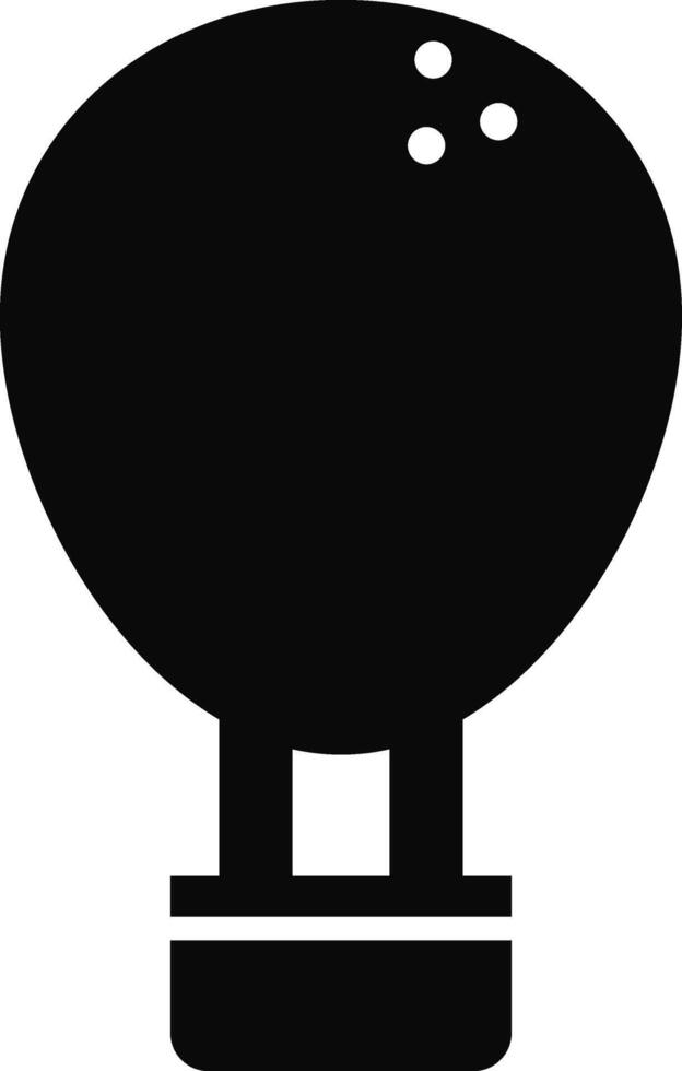 Rounded filled Air Baloon Icon vector