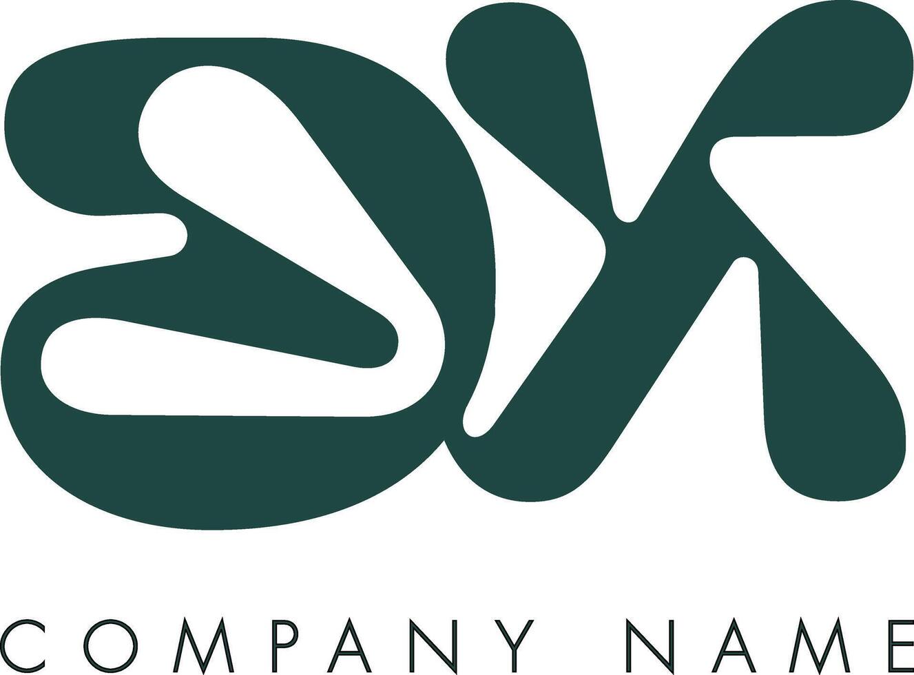 Creative Abstract Initial Letter BX Logo Design vector