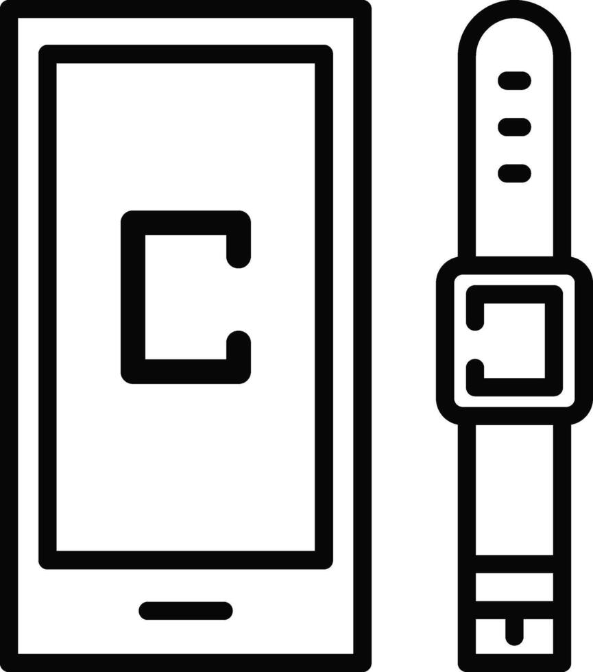 Rounded Stroke Gadget Icon vector