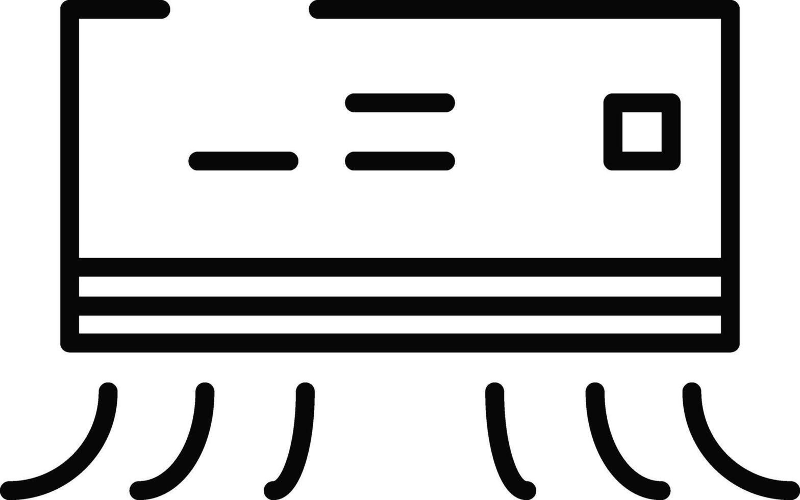 Rounded Stroke Home Appliances Icon vector