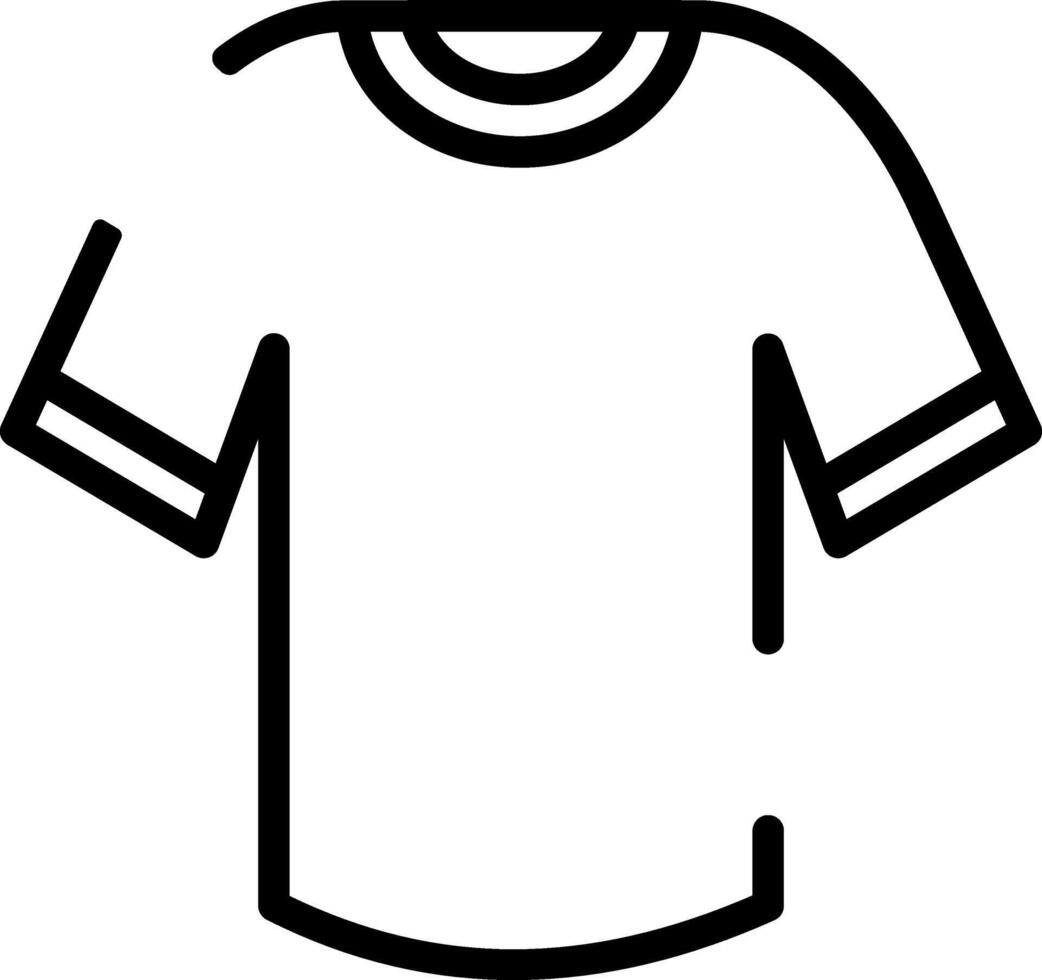 Rounded Stroke Clothes Icon vector