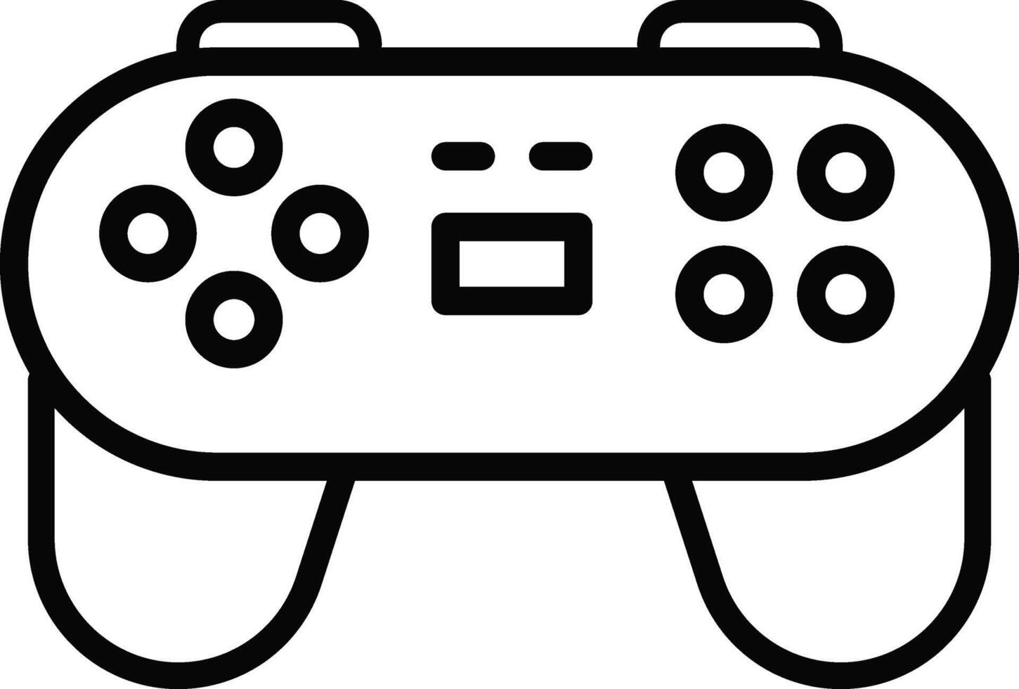 Rounded Stroke Games Icon vector