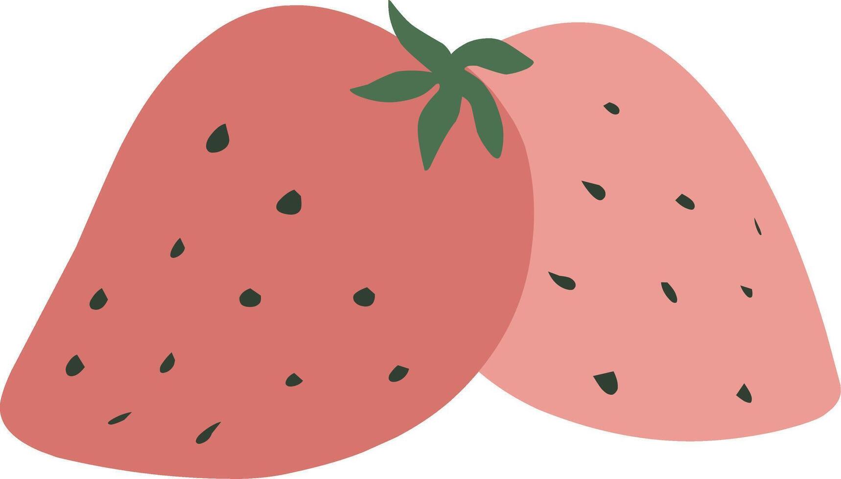 abstract doodle art illustration strawberry vector