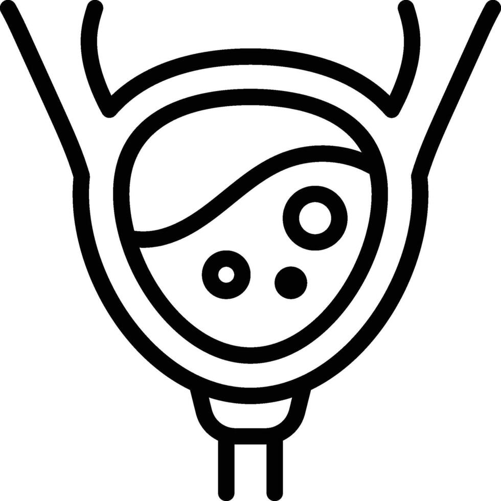 Bladder Icon. Representing Urinary Urgency and Bladder Control Issues vector