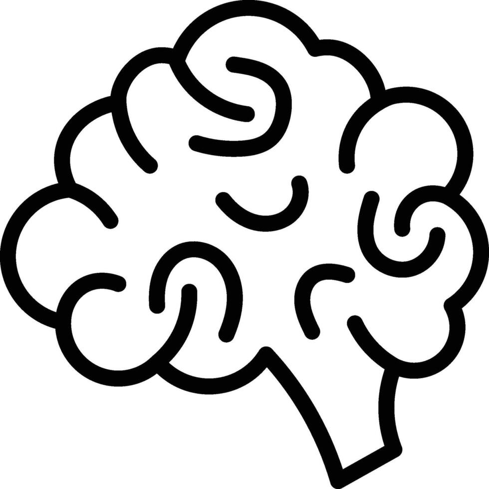 Brain Icon. Human Brain Icon vector