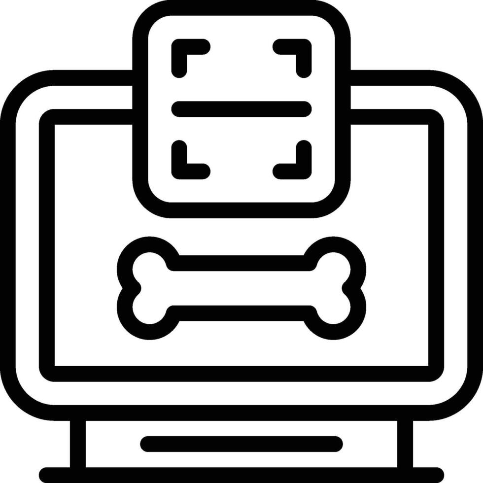 Bone Scan Icon. Radiography Icon vector
