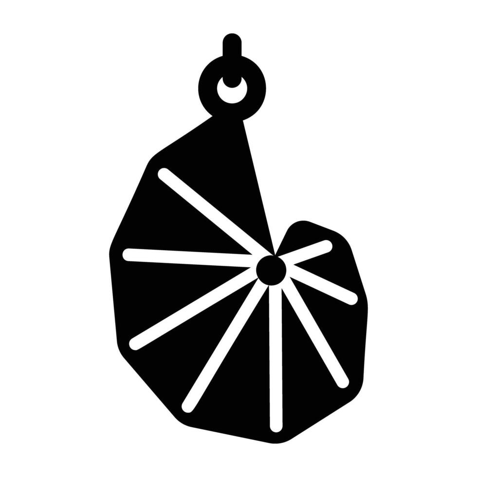 A glyph icon of theodorus spiral vector