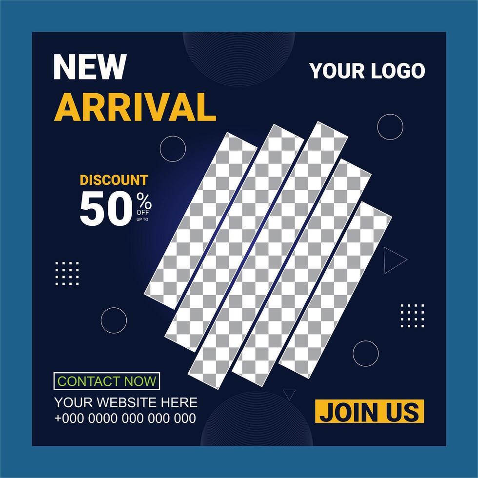 Trending Social Media Post design vector