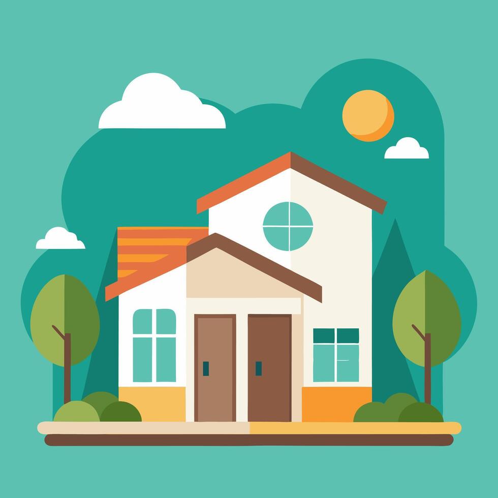 modern minimalist house logo icon template vector