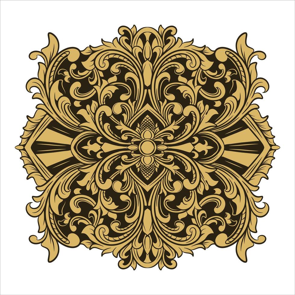 classic vintage ornament frame vector