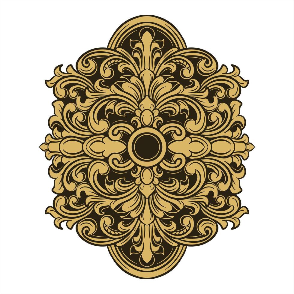 Ornament frame Floral Wedding Decoration vector