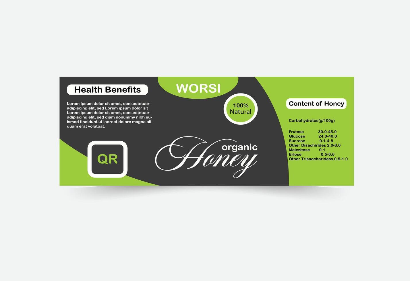 Creative label design template vector