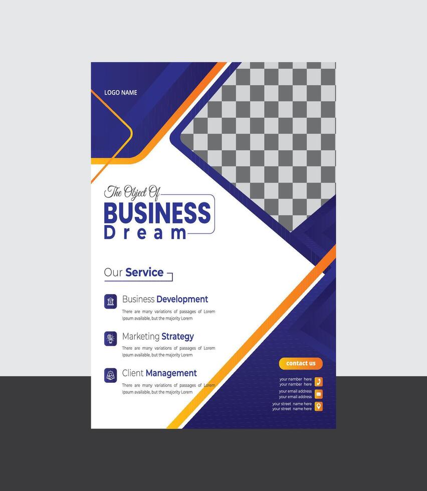 marketing, business proposal, promotion flyer design template vector