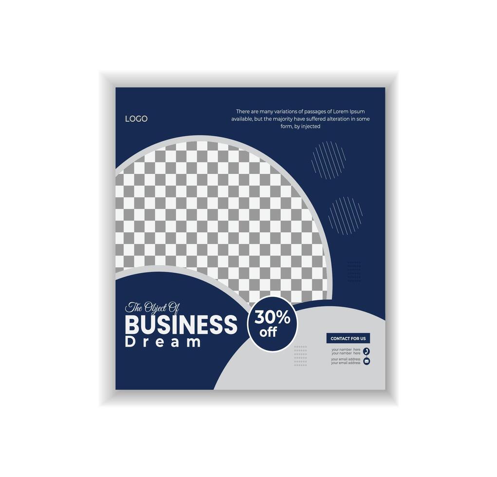 Corporate And Changeover Business Digital Marketing Social Media Design Template vector