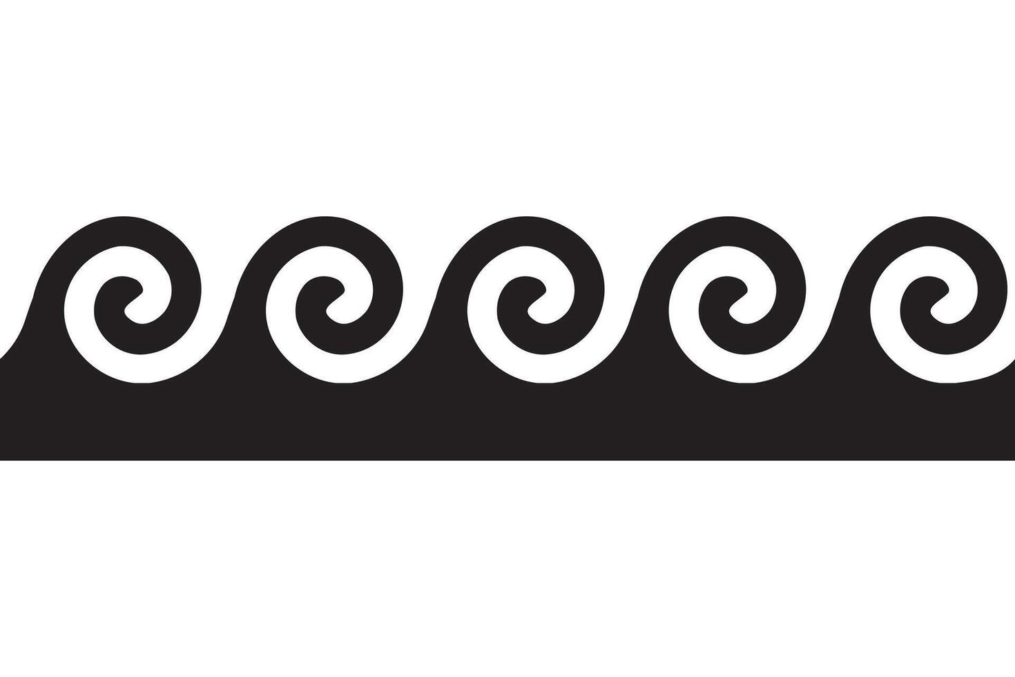 Sea icon wave illustration design. Ocean logo graphic element. Aqua symbol. vector