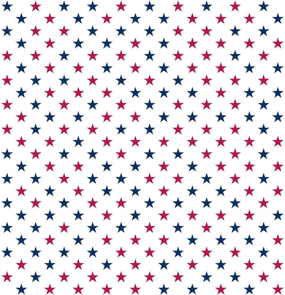 USA background with elements of the American flag. Abstract seamless pattern design for Independence day. vector