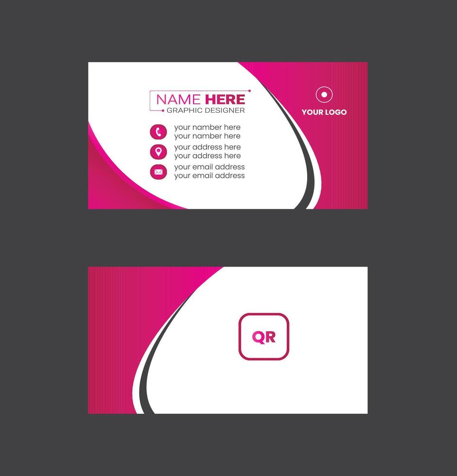corporate business card design . vector