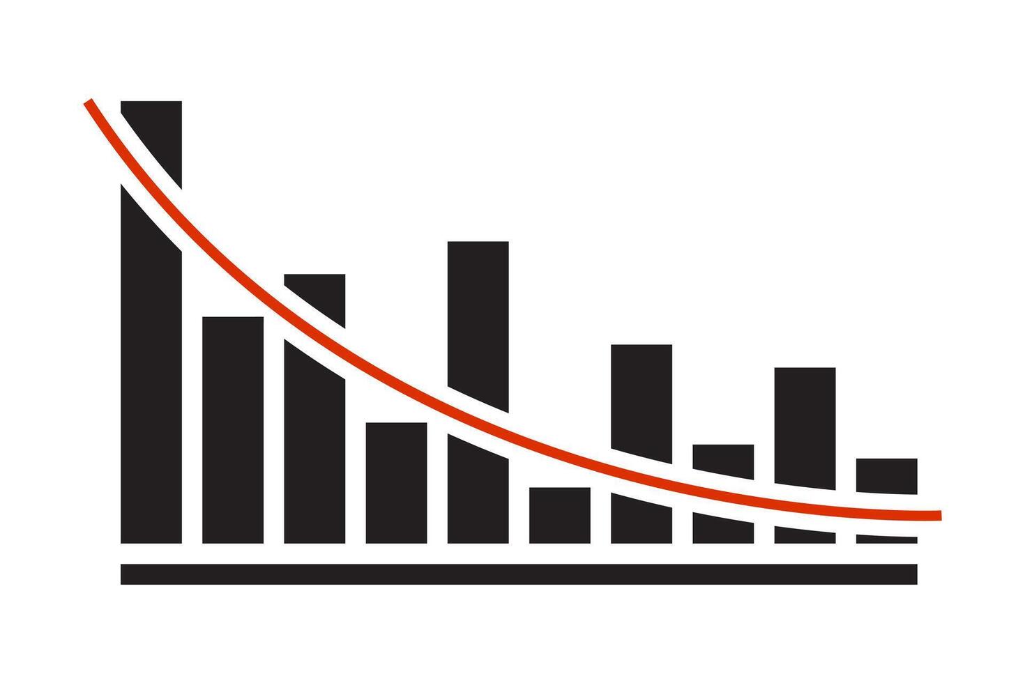 Chart icon business symbol. Finance rate diagram sign. vector