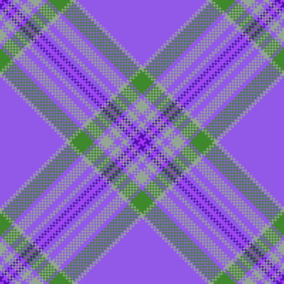 Kid check pattern, colourful seamless tartan plaid. Guy fabric textile background texture in violet and pastel colors. vector
