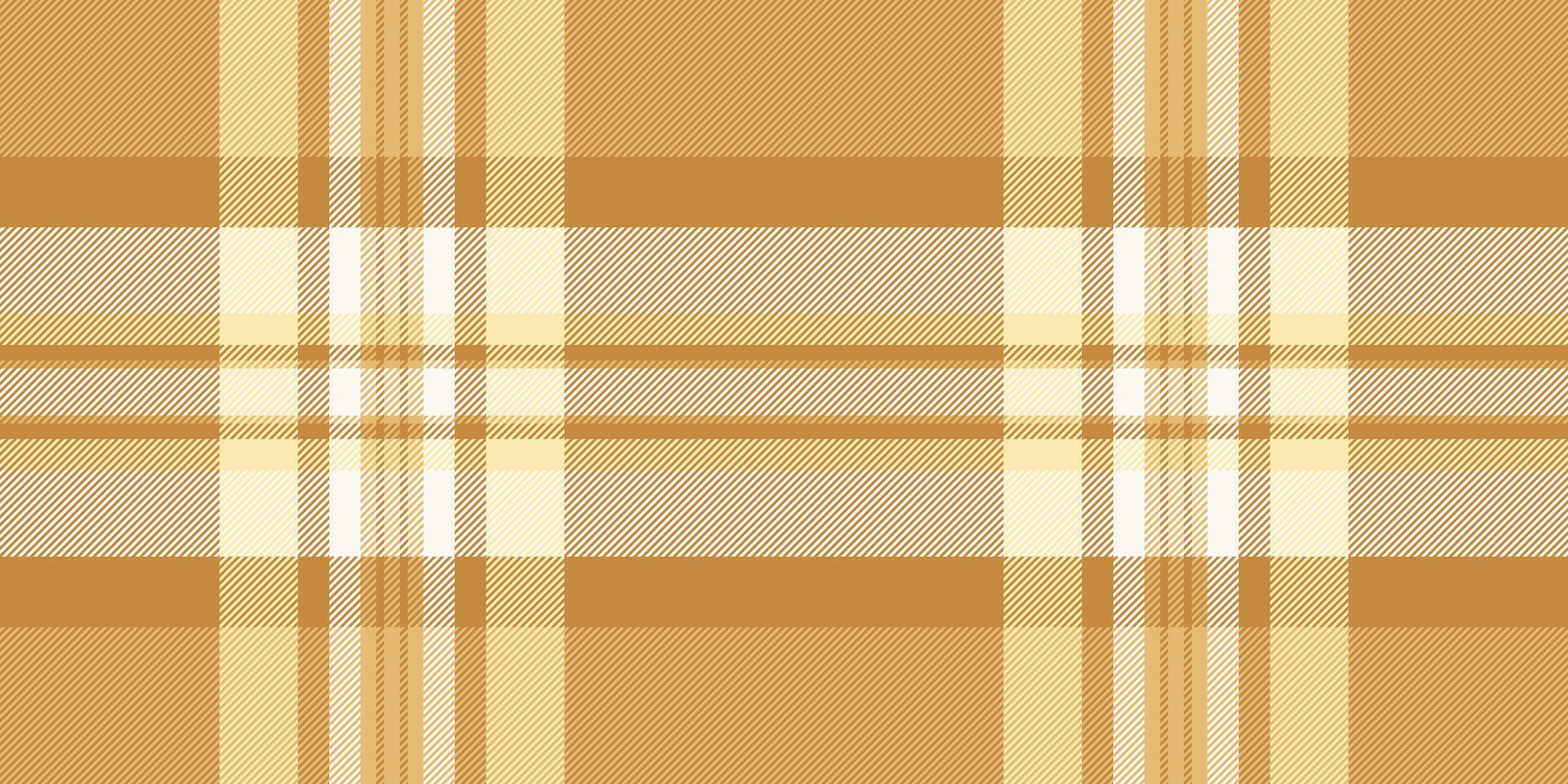Network seamless check textile, customized texture pattern fabric. Royalty background tartan plaid in orange and amber colors. vector