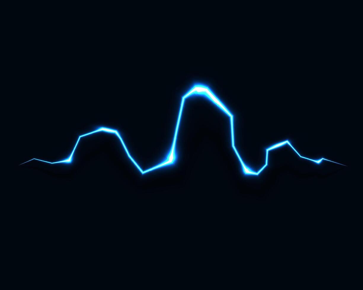 Abstract background electric light. Spark flash effect. Bright curved line. Neon glowing curves. vector