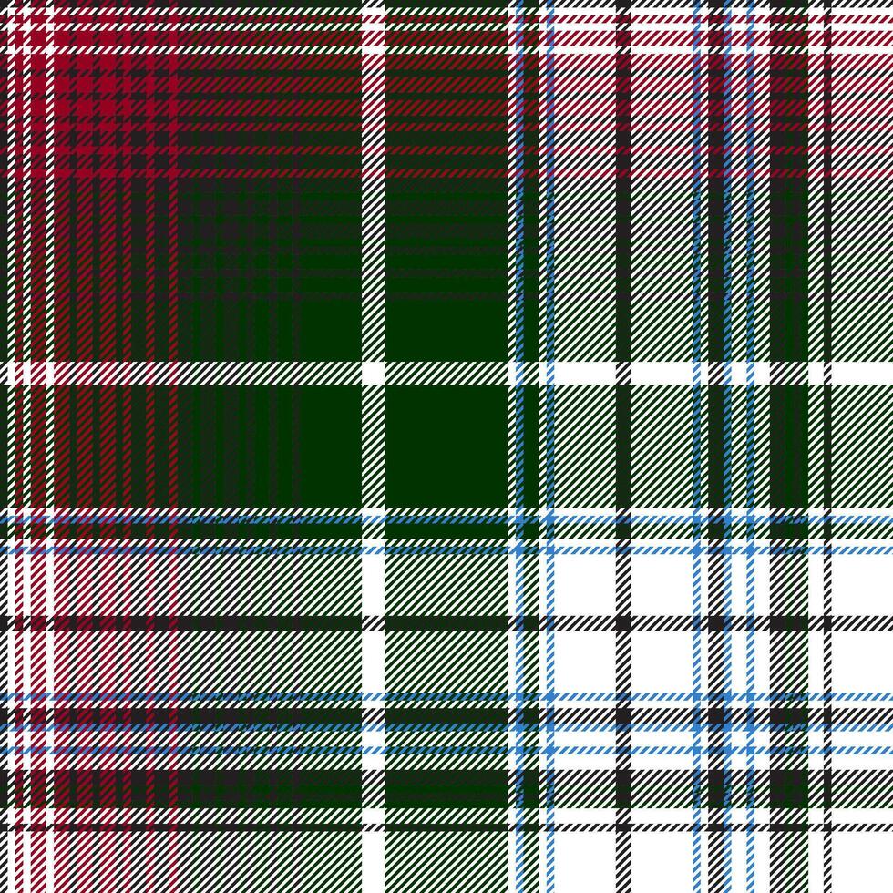 Green red check plaid texture seamless pattern vector