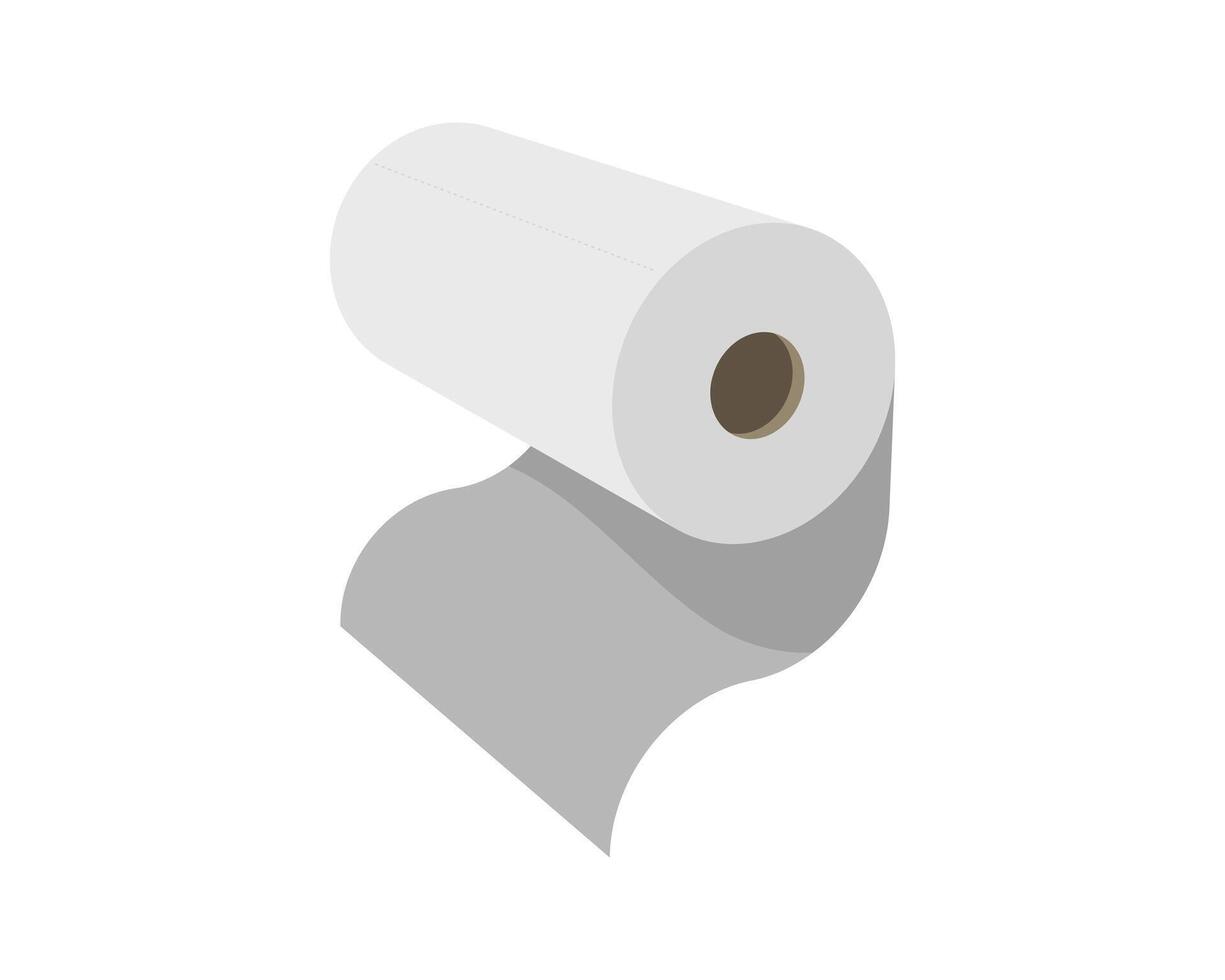 Textile roll icon. Paper tube illustration design for kitchen cleaning towel, carpet, scroll whatman, fabric. vector
