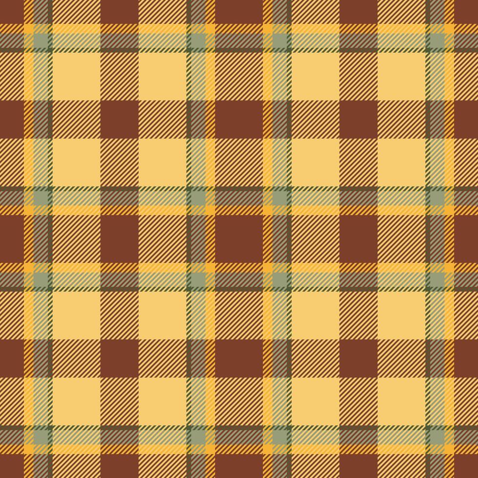 Plaid seamless pattern in orange. Check fabric texture. textile print. vector