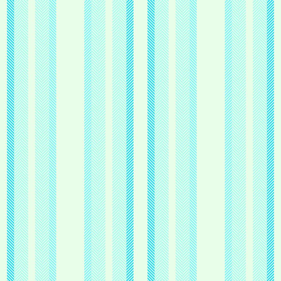 Us vertical texture, luxurious fabric seamless background. Swatch lines textile stripe pattern in light and teal colors. vector