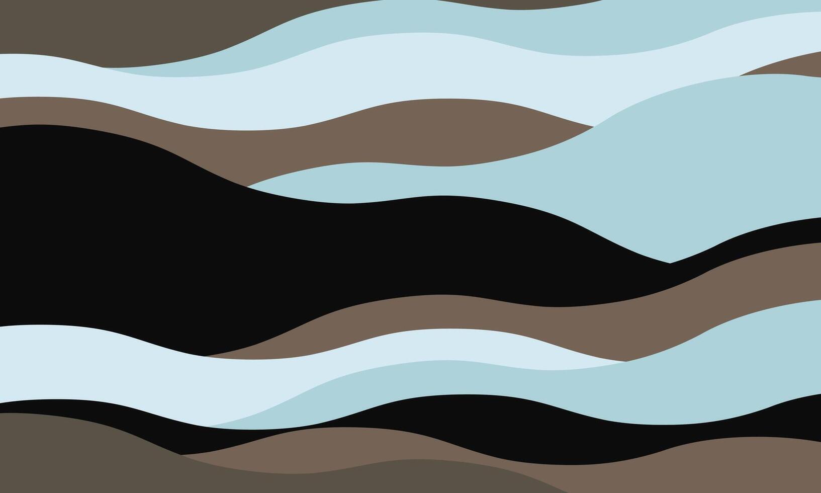 Minimalist abstract background with wavy, rippled stripes and sparse curves. Flowing, textured lines in trendy colors create a graphic look, perfect for posters, prints, or a modern, minimal design. vector